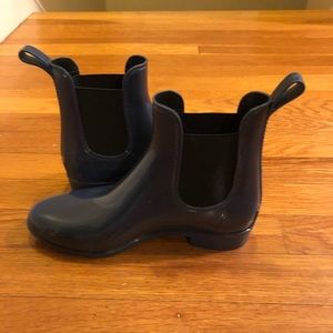 J Crew rubber ankle boots